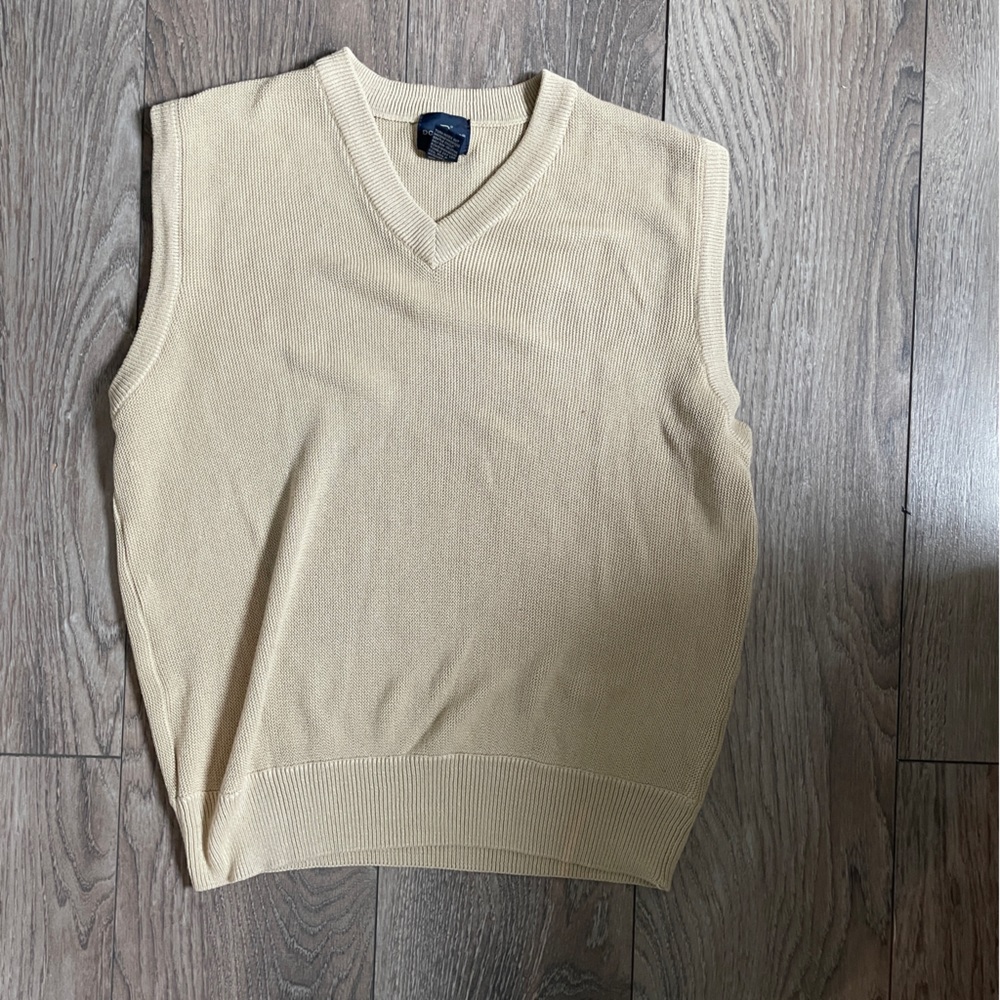SPRING CLEAN-Beige Sweater Vest